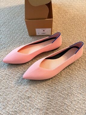 Rothy's The Point II in Carnation Size 8 New